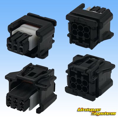 Photo2: [Sumitomo Wiring Systems] 025-type TS waterproof 6-pole female-coupler type-4 (black)