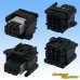 Photo2: [Sumitomo Wiring Systems] 025-type TS waterproof 6-pole female-coupler & terminal set type-4 (black) (2)