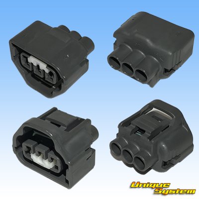 Photo2: [Yazaki Corporation] 090-type II series waterproof 3-pole female-coupler & terminal set type-1