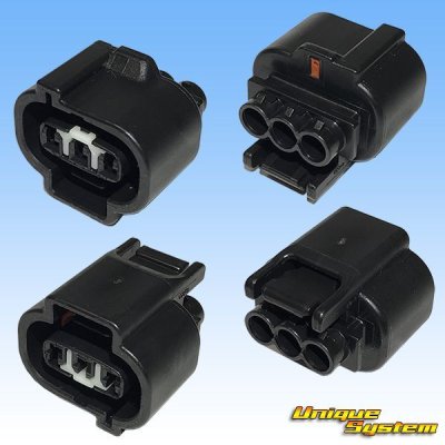 Photo2: [Yazaki Corporation] 090-type II series waterproof 3-pole female-coupler & terminal set type-2