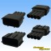 Photo2: [Sumitomo Wiring Systems] 090-type 62 series type-E waterproof 4-pole coupler & terminal set with retainer (P5) (brown) (male-side / not made by Sumitomo) (2)