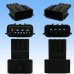 Photo3: 090-type 62 series type-E waterproof 4-pole male-coupler & terminal set (P5) (not made by Sumitomo / fitted to 4PF brown)