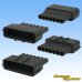 Photo2: [Sumitomo Wiring Systems] 090-type 62 series type-E waterproof 7-pole coupler & terminal set with retainer (P5) (gray) (male-side / not made by Sumitomo) (2)