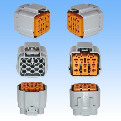 Photo3: [Sumitomo Wiring Systems] 090-type DL waterproof 10-pole coupler & terminal set
