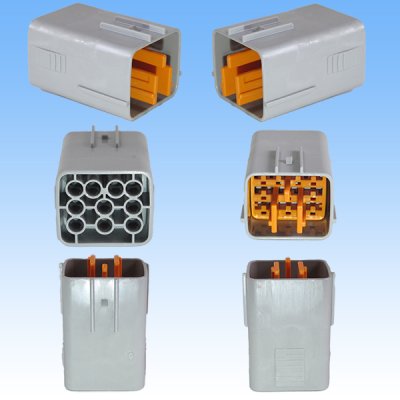 Photo2: [Sumitomo Wiring Systems] 090-type DL waterproof 10-pole male-coupler