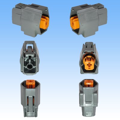 Photo2: [Sumitomo Wiring Systems] 090-type DL waterproof 1-pole female-coupler & terminal set