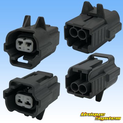 Photo2: [Sumitomo Wiring Systems] 090-type DL waterproof 2-pole female-coupler type-3