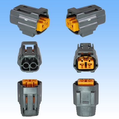 Photo3: [Sumitomo Wiring Systems] 090-type DL waterproof 2-pole coupler & terminal set type-1