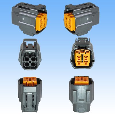 Photo3: [Sumitomo Wiring Systems] 090-type DL waterproof 4-pole coupler & terminal set