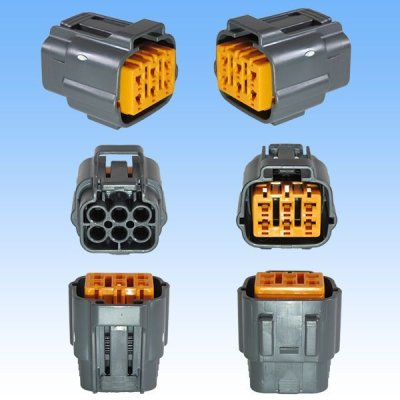 Photo3: [Sumitomo Wiring Systems] 090-type DL waterproof 6-pole coupler & terminal set