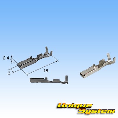 Photo3: [Sumitomo Wiring Systems] 090-type DL waterproof 6-pole female-coupler & terminal set