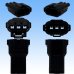 Photo3: [Sumitomo Wiring Systems] 090-type HM waterproof 3-pole coupler & terminal set (black)