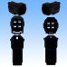 Photo3: [Sumitomo Wiring Systems] 090-type HM waterproof 4-pole male-coupler & terminal set (black) (3)