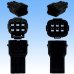 Photo3: [Sumitomo Wiring Systems] 090-type HM waterproof 6-pole male-coupler (black) (3)