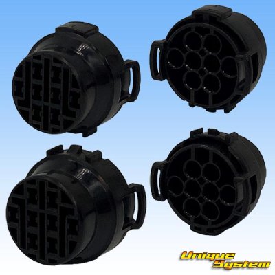 Photo2: [Sumitomo Wiring Systems] 090-type HM waterproof 8-pole female-coupler (black)