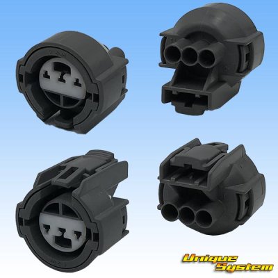 Photo2: [Sumitomo Wiring Systems] 090-type HW waterproof 3-pole female-coupler type-2 with retainer