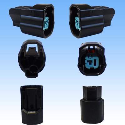 Photo3: [Sumitomo Wiring Systems] 090-type HX waterproof 1-pole coupler & terminal set (black) with retainer