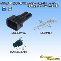 090-type HX waterproof 2-pole male-coupler & terminal set type-3 (not made by Sumitomo) (for injector)