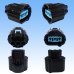 Photo3: [Sumitomo Wiring Systems] 090-type HX waterproof 3-pole female-coupler & terminal set type-1 (black) with retainer