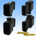 Photo2: [Sumitomo Wiring Systems] 090-type HX waterproof 3-pole coupler & terminal set type-2 (black) with retainer (male-side not made by Sumitomo / for ignition coil) (2)