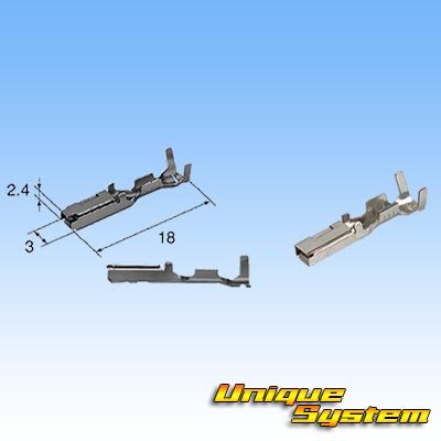 Photo3: [Sumitomo Wiring Systems] 090-type HX waterproof 3-pole female-coupler & terminal set type-2 (black) with retainer (for ignition coil)