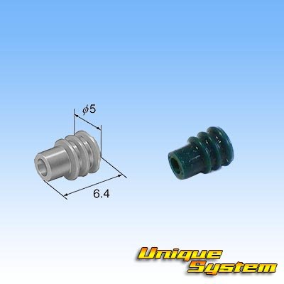 Photo4: [Sumitomo Wiring Systems] 090-type HX waterproof 4-pole female-coupler & terminal set (black) with retainer