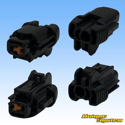 Photo2: [Sumitomo Wiring Systems] 090-type RS waterproof 1-pole female-coupler (black) with retainer