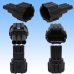 Photo2: [Sumitomo Wiring Systems] 090-type RS waterproof 3-pole coupler & terminal set (black) with retainer (2)