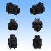 Photo3: [Sumitomo Wiring Systems] 090-type RS waterproof 4-pole coupler & terminal set (black) with retainer (3)