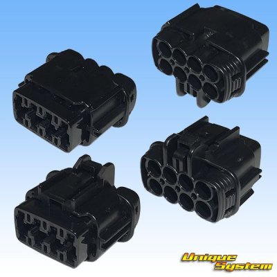 Photo3: [Sumitomo Wiring Systems] 090-type RS waterproof 8-pole coupler (black) & terminal set with retainer