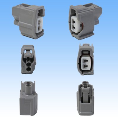 Photo2: [Sumitomo Wiring Systems] 090-type TS waterproof 2-pole female-coupler & terminal set (P5-type) (no male side)