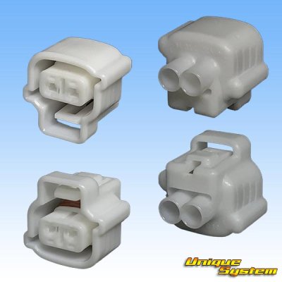 Photo2: [Sumitomo Wiring Systems] 090-type TS waterproof 2-pole female-coupler type-2 (white)