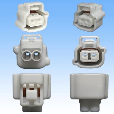 Photo3: [Sumitomo Wiring Systems] 090-type TS waterproof 2-pole female-coupler type-2 (white)