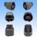 Photo2: [Sumitomo Wiring Systems] 090-type TS waterproof 2-pole female-coupler type-3 (2)