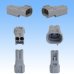 Photo2: [Sumitomo Wiring Systems] 090-type TS waterproof 2-pole male-coupler type-1 (2)