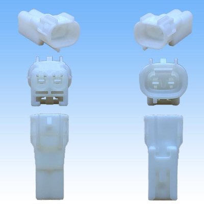 Photo3: [Sumitomo Wiring Systems] 090-type TS waterproof 2-pole male-coupler type-3 (white)