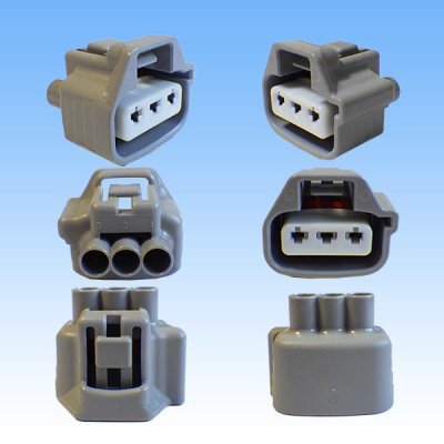 Photo3: [Sumitomo Wiring Systems] 090-type TS waterproof 3-pole coupler & terminal set type-3