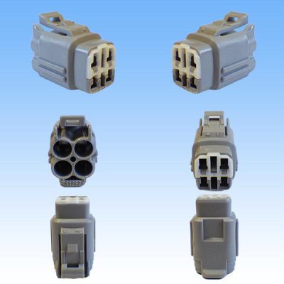 Photo3: [Sumitomo Wiring Systems] 090-type TS waterproof 4-pole coupler & terminal set type-3