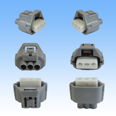 Photo3: [Sumitomo Wiring Systems] 090-type TS waterproof 3-pole coupler & terminal set type-2