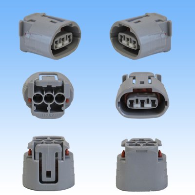 Photo3: [Sumitomo Wiring Systems] 090-type TS waterproof 3-pole coupler & terminal set type-1