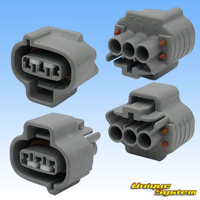 Photo2: [Sumitomo Wiring Systems] 090-type TS waterproof 3-pole female-coupler type-4