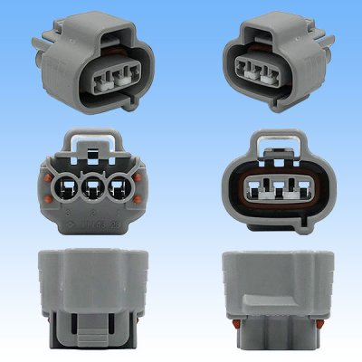 Photo3: [Sumitomo Wiring Systems] 090-type TS waterproof 3-pole female-coupler type-4