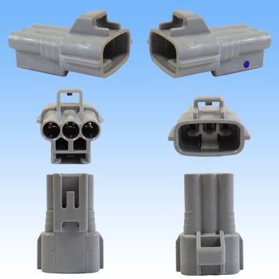 Photo2: [Sumitomo Wiring Systems] 090-type TS waterproof 3-pole coupler & terminal set type-2