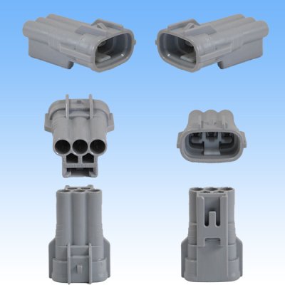 Photo2: [Sumitomo Wiring Systems] 090-type TS waterproof 3-pole coupler & terminal set type-1