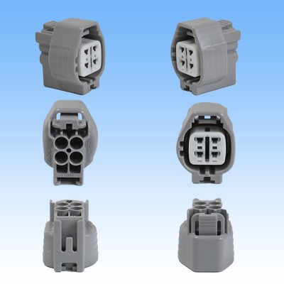 Photo3: [Sumitomo Wiring Systems] 090-type TS waterproof 4-pole coupler & terminal set type-2 (gray)