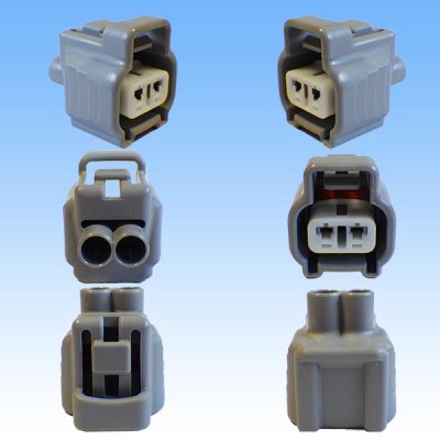 Photo2: [Sumitomo Wiring Systems] 090-type TS waterproof 2-pole female-coupler & terminal set type-5