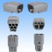 Photo2: [Sumitomo Wiring Systems] 090-type TS waterproof 5-pole male-coupler & terminal set (2)