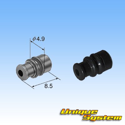 Photo5: 090-type II series waterproof 4-pole male-coupler & terminal set type-2 (P5) (male-coupler only non-Yazaki)