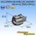 Photo4: [Sumitomo Wiring Systems] 090-type 62 series type-E waterproof 2-pole female-coupler with retainer (P5) type-4 (gray) (4)