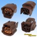 Photo2: [Sumitomo Wiring Systems] 090-type 62 series type-E waterproof 2-pole female-coupler & terminal set with retainer (P5) type-1 (brown) (2)
